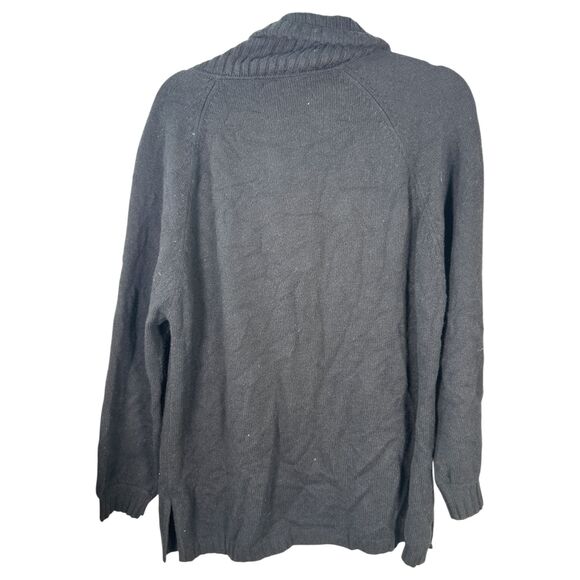 St. John Collection 100% Cashmere Black Turtleneck Sweater Women's Size Medium - Picture 5 of 5